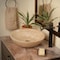 Novatto Beige Travertine Vessel Bathroom Sink NOSV-BT - alternate 5